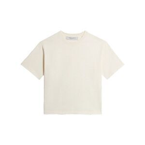 Golden Goose Men Aged-Effect Cotton T-Shirt With Reverse Logo On The Back